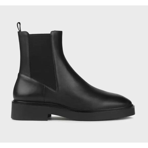 Stuart Weitzman Henley Chelsea Boots 9 Black NWOT Leather Ankle Booties Platform - Picture 1 of 9